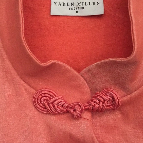 1995 Vintage Chinese Style Peach Top - Picture 5 of 6